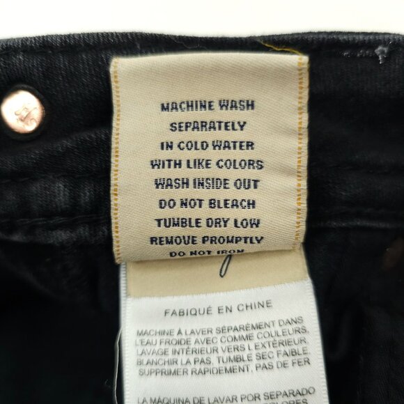 Miss Me Jeans Mid Rise Skinny Black Size 27 Stretch Studs Rhinestones Sequins - Picture 10 of 16